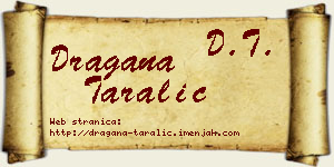 Dragana Taralić vizit kartica